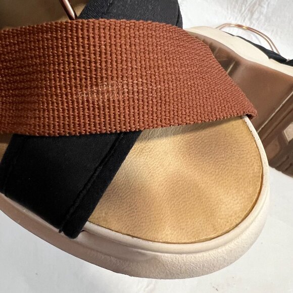 Vagabond sandals Essy EU 39 US womens 9 ankle strap chunky platform brown black - Picture 9 of 14